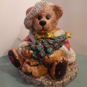Grenville Santa Bear Cookie Jar